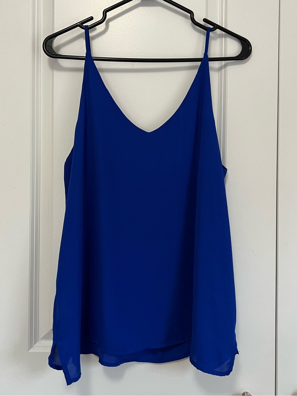Lily White Royal Blue V-Neck Spaghetti Strap Cami